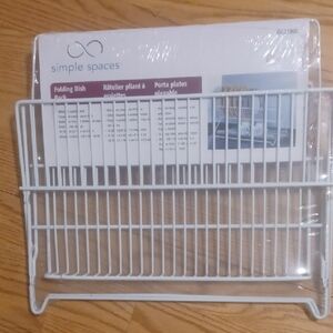 White Folding Dish Rack